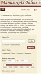 Mobile Screenshot of manuscriptsonline.org